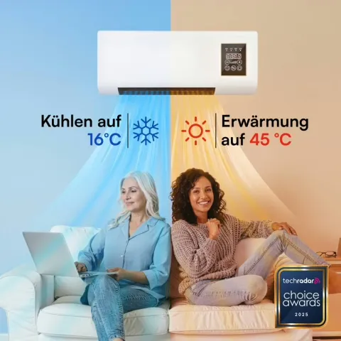 EpiCooler portable air conditioner in a U.S. home setting EpiCooler portable air conditioner in a U.S. home setting